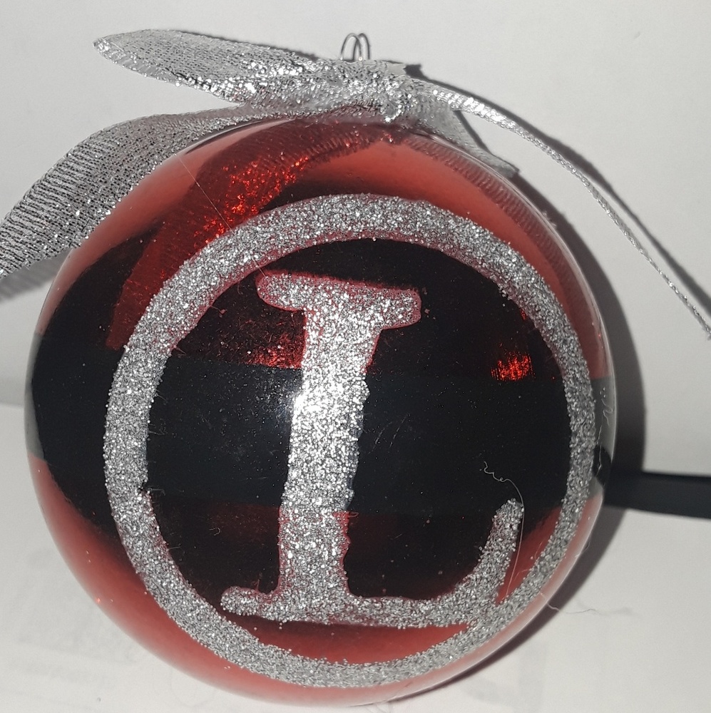 Monogram "L" Shatterproof Ornament NEW